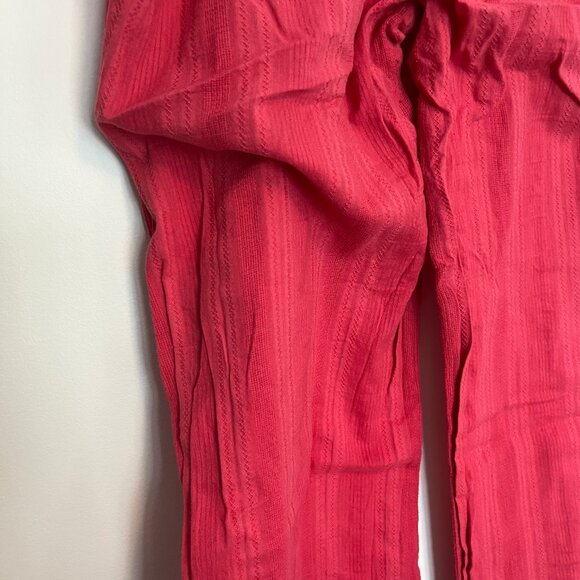 Billabong. Beach Cover Up Pants. Light Red. Tie Front. Size Medium. Womens. - Picture 8 of 10